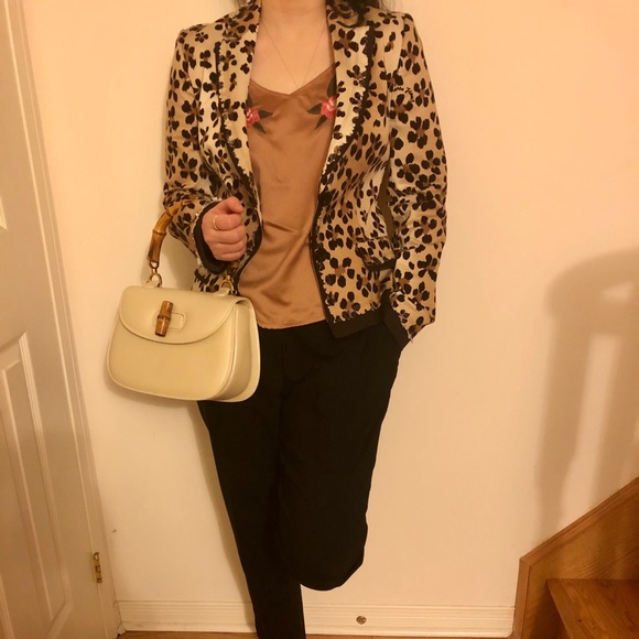 Auth New MOSCHINO Animal/Floral Printed Blazer Size 8 - Picture 8 of 9